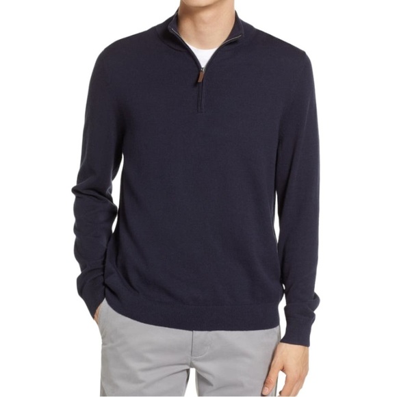 nordstrom Merino Mens sweater in bright blue - Picture 1 of 11